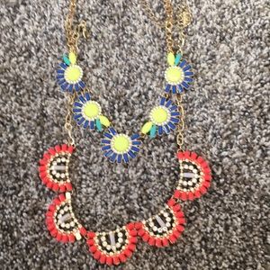 TWO STATEMENT NECKLACES